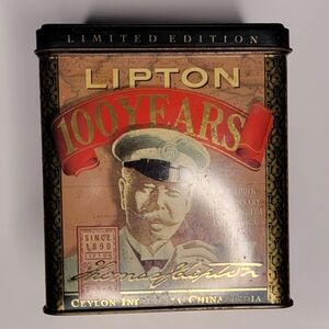 Vintage Lipton Limited Edition 100 Years Tin
